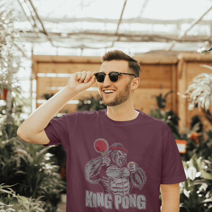 King Pong Unisex Tee – Funny Table Tennis Lover & Ping Pong Player Shirt