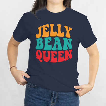 Jelly Bean Queen T-Shirt - Cute Easter Candy Lover Tee, Spring Sweet Treat Shirt, Printed in USA